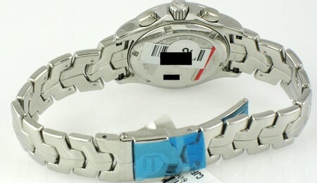 Rear / Band View of Ladies Link Chronograph