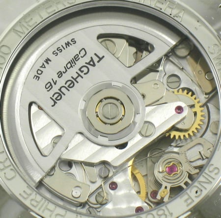Caseback of Carrera Chronograph Day-Date