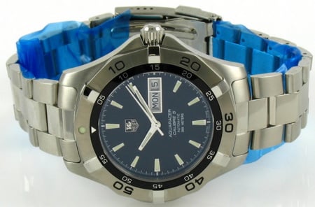 Front View of Aquaracer Day-Date