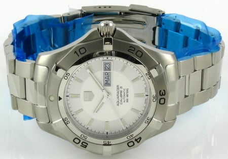 Front View of Aquaracer Day-Date