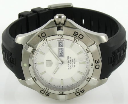Front View of Aquaracer Day-Date