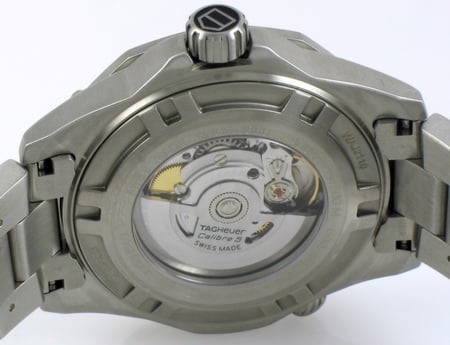 Caseback of Aquaracer Automatic 500M Calibre 5