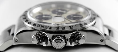 Crown Side Shot of Chrono-Time 'Big Block' Chronograph