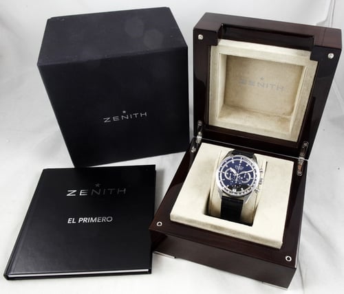 Box / Paper shot of El Primero 36'000 VpH
