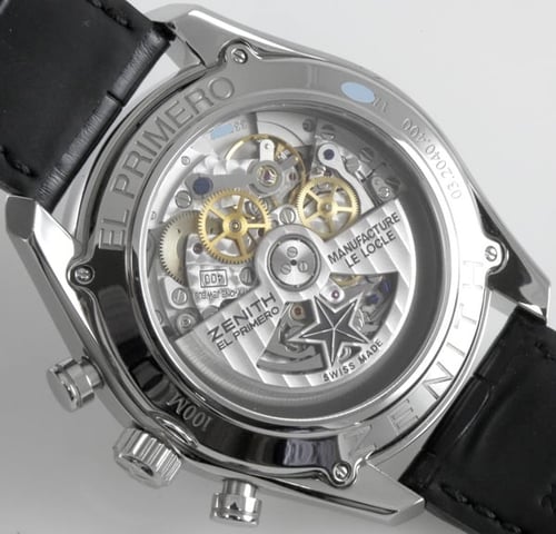 Caseback of El Primero 36'000 VpH