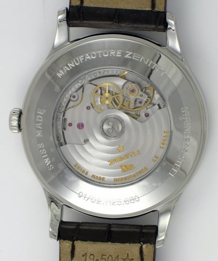 Caseback of Class Elite Automatique