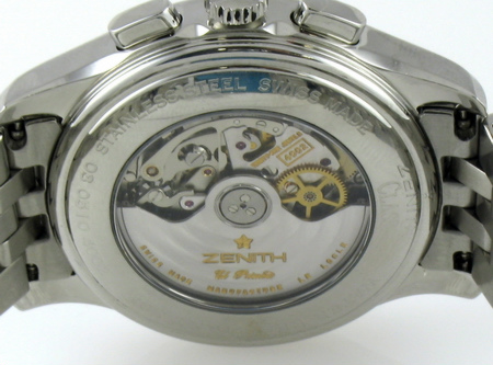 Caseback of Class T El-Primero