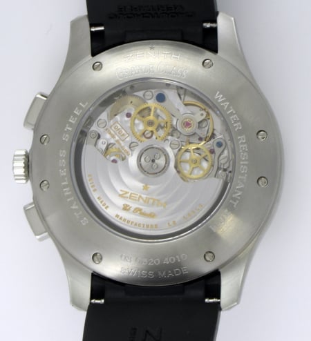 Caseback of Grande Class Grande Date Chronograph
