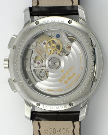 Caseback of Chronomaster T Open