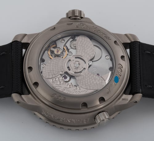 Caseback of Fifty Fathoms 500 Fathoms