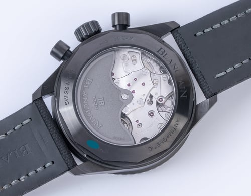 Caseback of Fifty Fathoms Bathyscaphe Chronograph Flyback