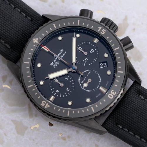Stylied photo of  of Fifty Fathoms Bathyscaphe Chronograph Flyback