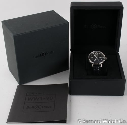 Bell Ross WW1-90 Grande Date & Reserve De Marche BRWW190-BL-ST/SCR