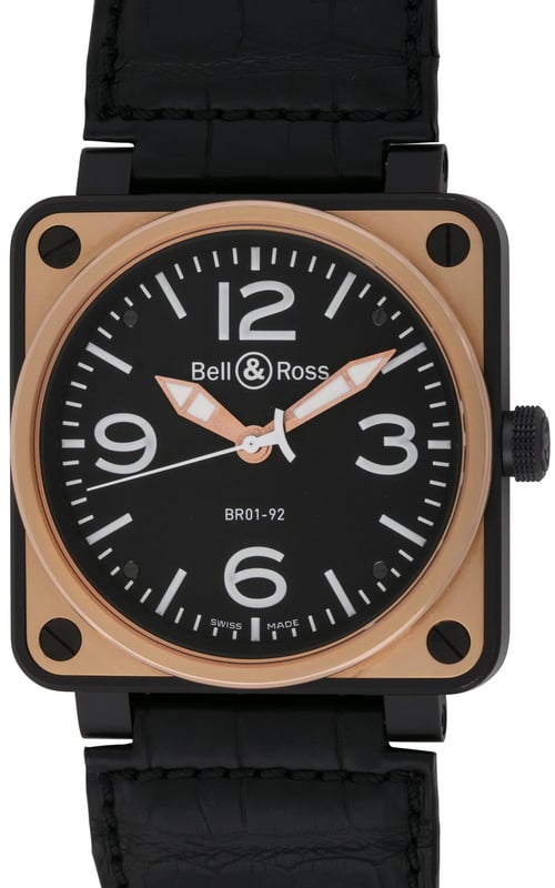 Bell Ross BR 01-92 BR01-92-BICOLOR - SOLD OUT - Black Dial, Black