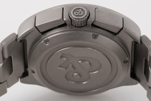 Caseback of Space 3 Chronograph
