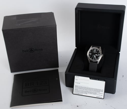 Bell Ross Vintage Original BR 123-95-SS - SOLD OUT - Black Dial
