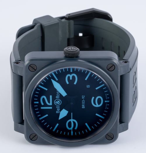 Front View of BR 03-92 Ceramic Blue