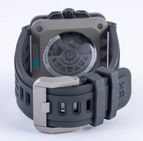 Rear / Band View of BR-X3 Black Titanium 41mm