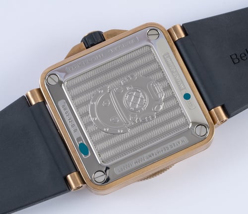 Caseback of BR 03-92 Bronze Diver