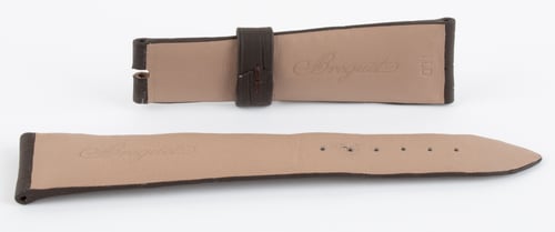 9' Side Shot of Chocolate Crocodile Strap