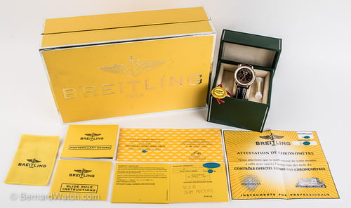 Box / Paper shot of Navitimer Montbrillant Datora