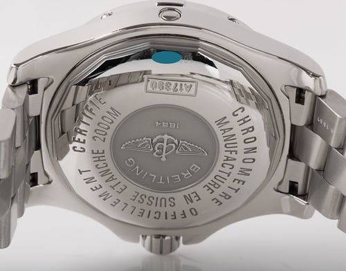 Caseback of SuperOcean SteelFish