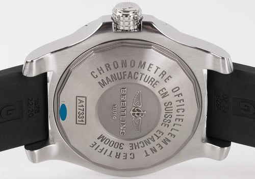 Caseback of Avenger II Seawolf