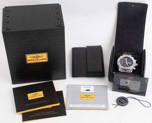 Box / Paper shot of Super Avenger II Chronograph