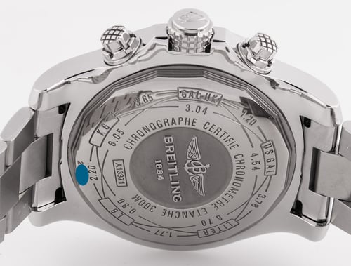 Caseback of Super Avenger II Chronograph