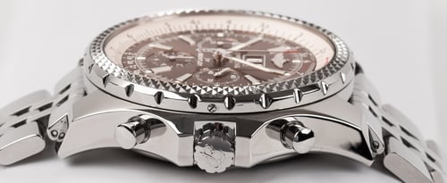 Crown Side Shot of Bentley 6.75 Chronograph