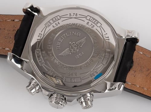 Caseback of Super Avenger