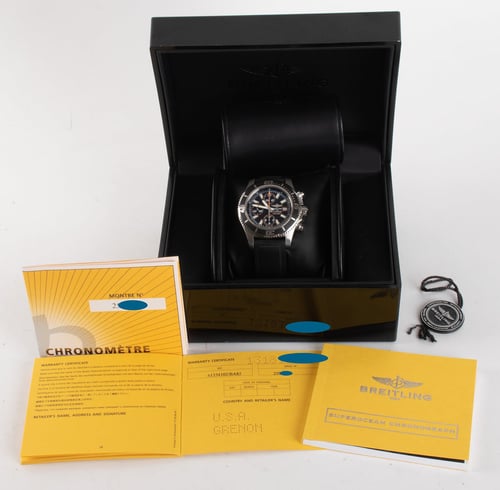 Box / Paper shot of SuperOcean Chronograph