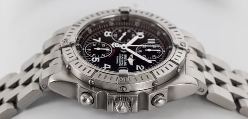 Crown Side Shot of Chronomat Blackbird