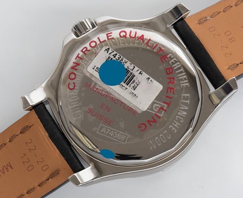 Caseback of Colt Quartz