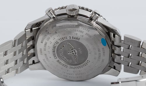 Caseback of Navitimer World