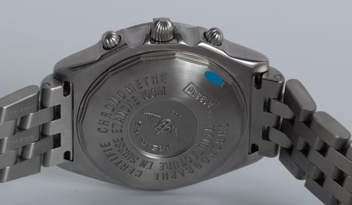 Caseback of Chronomat 'Blackbird'