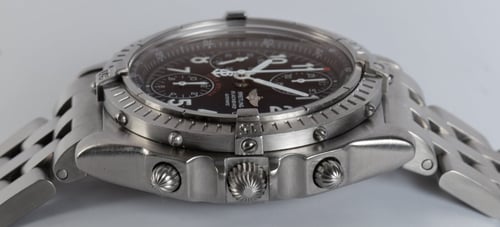 Crown Side Shot of Chronomat 'Blackbird'