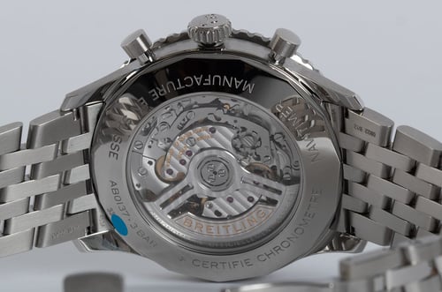 Caseback of Navitimer B01 Chronograph 46