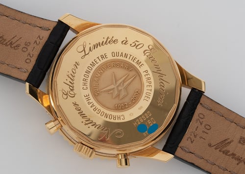 Caseback of Navitimer Quantieme Perpetual 50th Anniversary