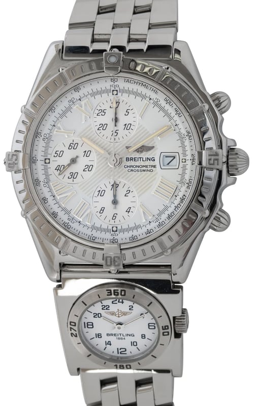 Breitling - Crosswind : A13355 : SOLD OUT : white / silver dial on