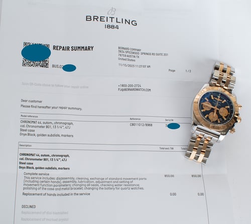 Paper shot of Chronomat 44