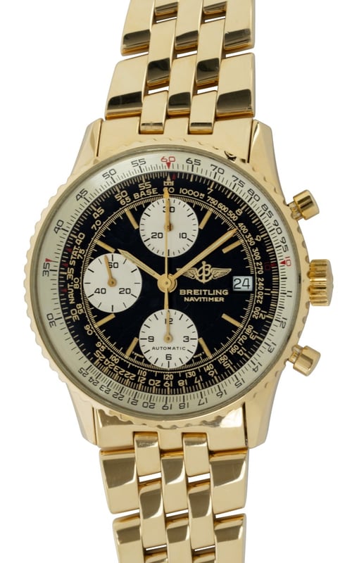 【超希少】BREITLING オールドナビタイマー イエローゴールド Breitling Old Navitimer : K13019