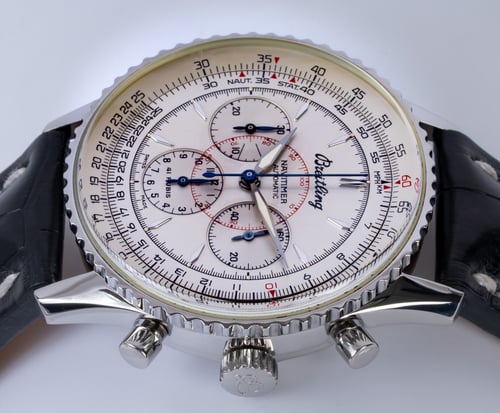 Crown Side Shot of Navitimer Montbrillant Chrono 38