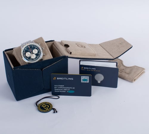 Box / Paper shot of Navitimer B01 Chronograph 46
