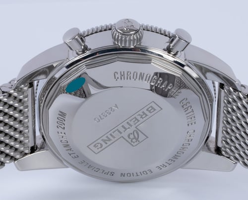 Caseback of SuperOcean Heritage Chronograph 44