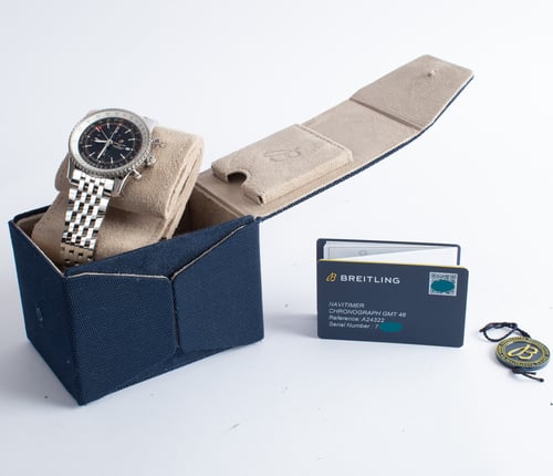 Box / Paper shot of Navitimer 1 Chrono GMT 46