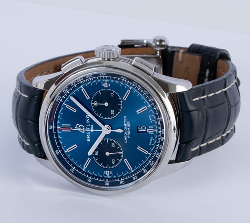 Front View of Premier B01 Chronograph 42