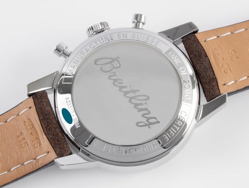 Caseback of Top Time Zorro