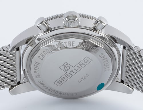 Caseback of Superocean Heritage Chronograph 44