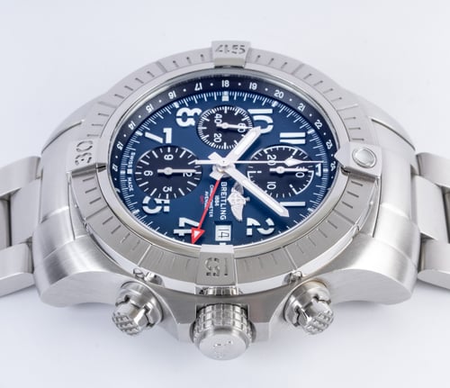 Crown Side Shot of Avenger Chronograph GMT 45